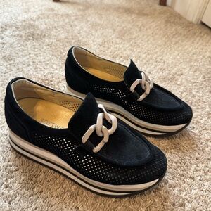 Softwave Slip-On Platform Loafers with Accent